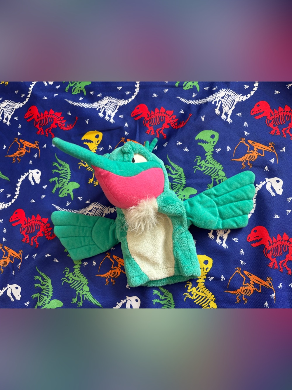 Walt Disney Pocahontas FLIT Hummingbird Plush Hand Puppet 8.5" Mattel Arco Toys